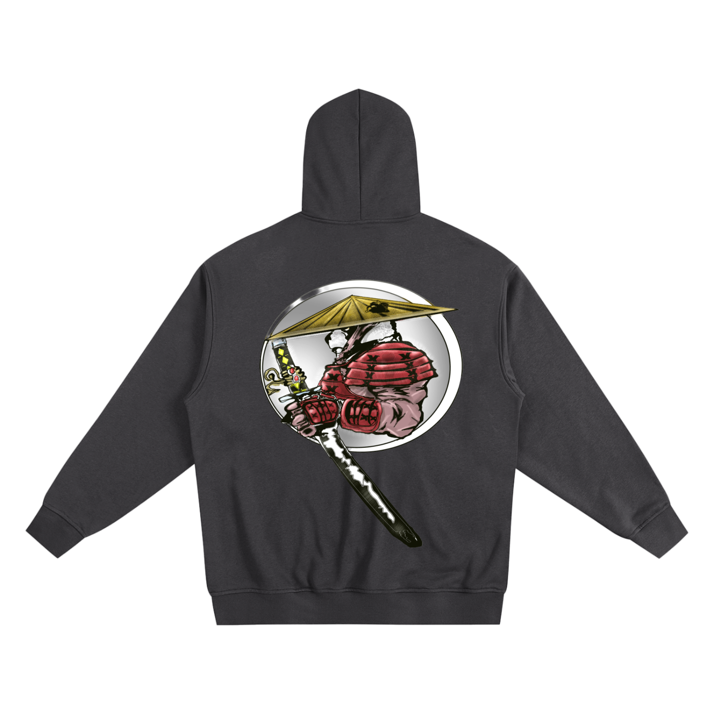 Zip-Up Samurai Panda Hoodie