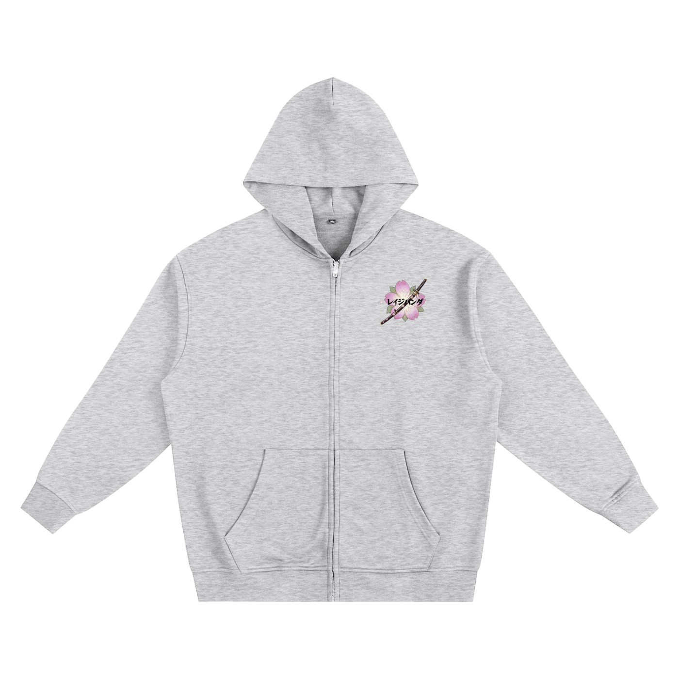 Zip-Up Samurai Panda Hoodie