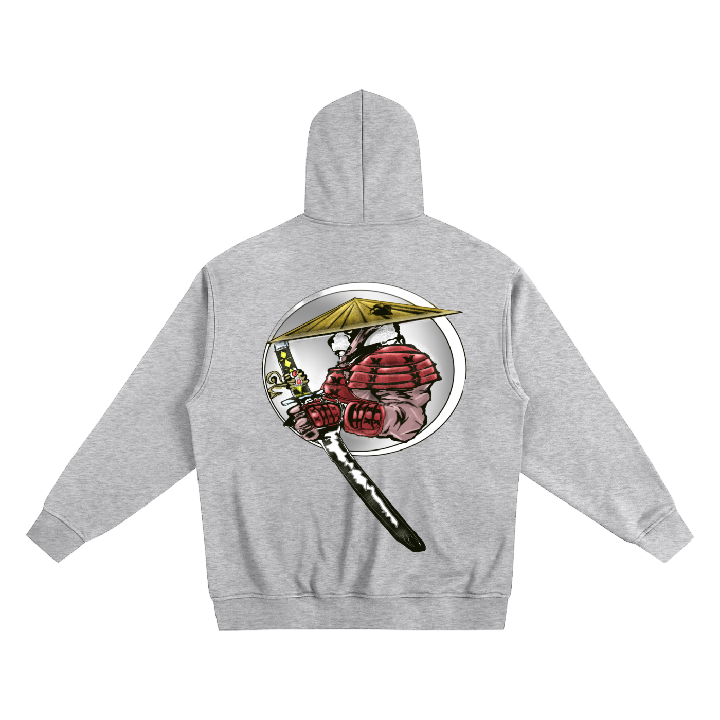 Zip-Up Samurai Panda Hoodie