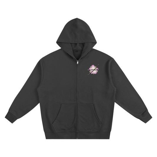 Zip-Up Samurai Panda Hoodie