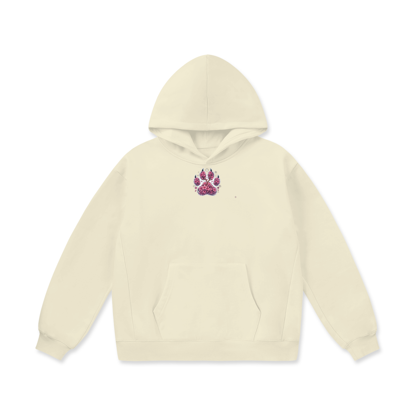 SP. Panda Geisha Girl 2 Oversize Heavyweight Fleece Hoodie