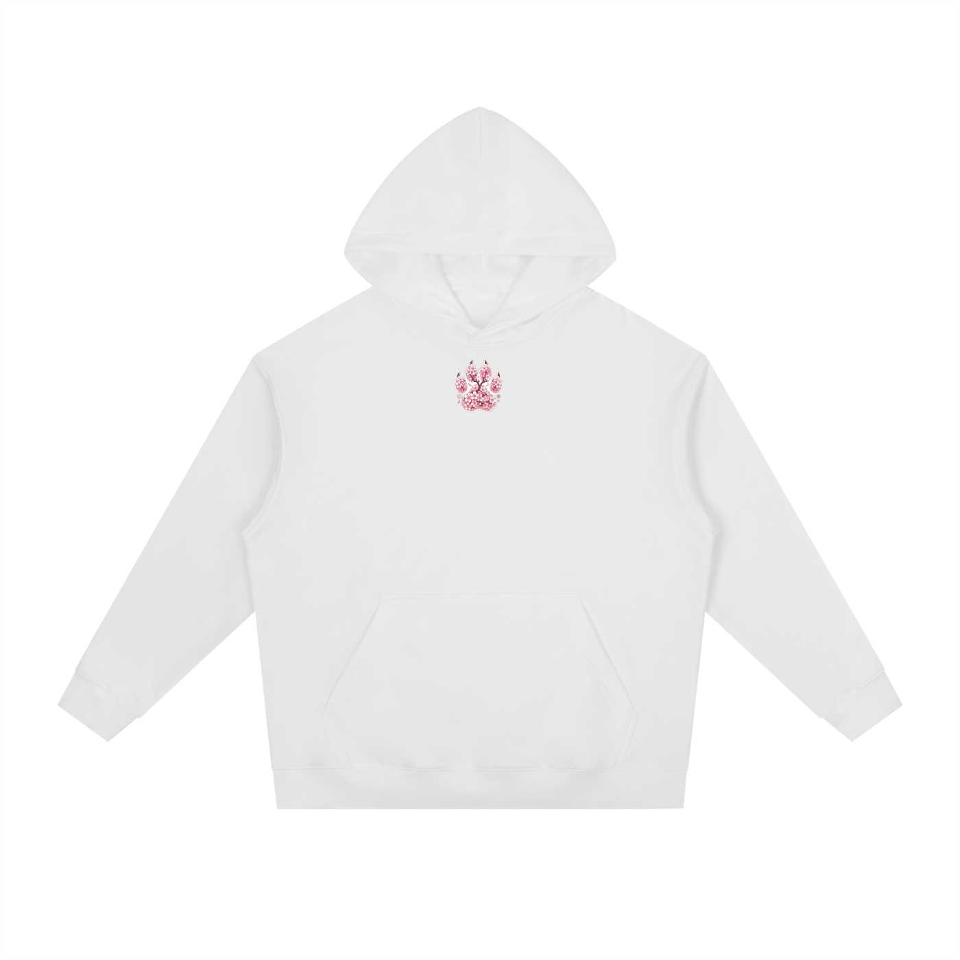 Panda Geisha Girl Heavyweight Drop-Shoulder Hoodie