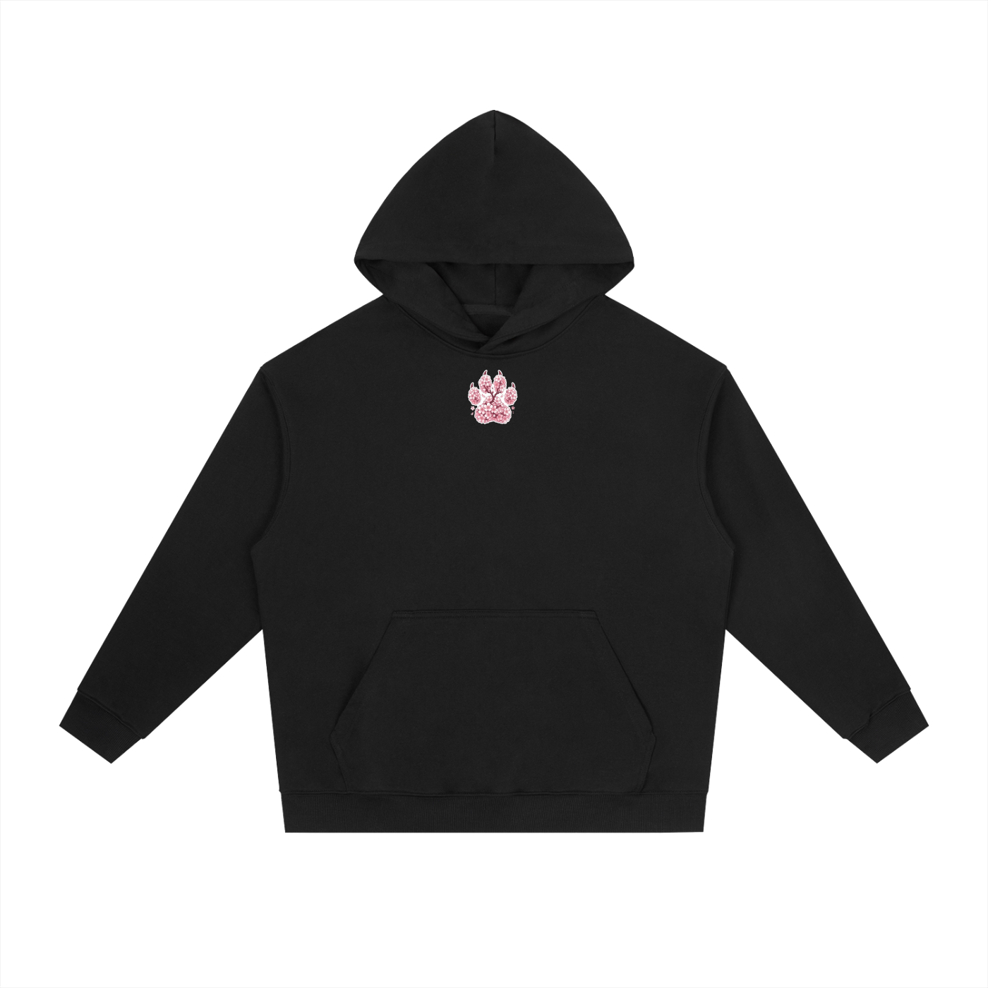 Panda Geisha Girl Heavyweight Drop-Shoulder Hoodie