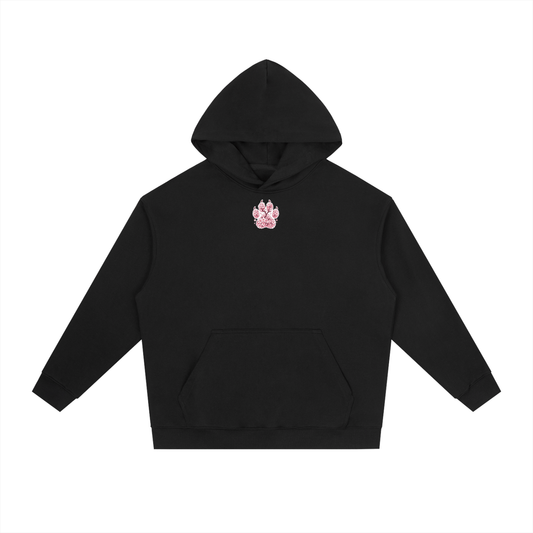 Panda Geisha Girl Heavyweight Drop-Shoulder Hoodie