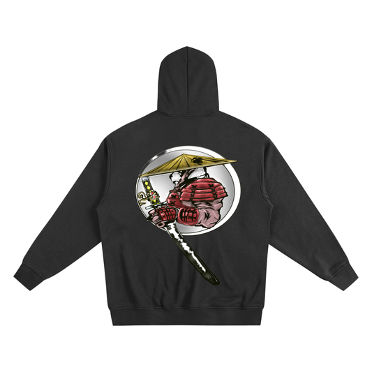 Zip-Up Samurai Panda Hoodie